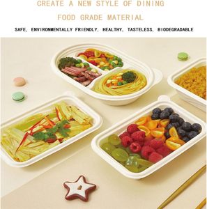 Wholesale Food Storage Containers Rectangular Takeaway Disposable <b>Microwave</b> Safe Lunch Containers for Fast Food - Product Image 5