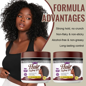 Gel Coiffant Forte Tenue Cerise Sans Résidus Brillance Intense Lisse et Soyeux Contrôle Parfait pour Chignons et Coiffures Raffinées - Product Image 4