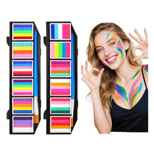 <span class=keywords><strong>Pintura</strong></span> corporal lavable profesional al por mayor colores maquillaje activado por agua <span class=keywords><strong>pintura</strong></span> facial arcoíris - Product Image 3
