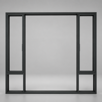 Fenêtre basculante et coulissante en aluminium JOUGE à économie d'énergie, profilé 95c 44mm, bande PA66 1.8mm, quincaillerie allemande pour projets de construction modernes