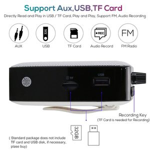 <span class=keywords><strong>SHIDU</strong></span> portátil UHF inalámbrico FM estéreo Radio HiFi AUX Audio 10W micrófono altavoz Altoparlante <span class=keywords><strong>amplificador</strong></span> <span class=keywords><strong>de</strong></span> <span class=keywords><strong>voz</strong></span> - Product Image 4