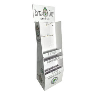 Custom Cardboard Keyring <b>Display</b> Rack Store Promotion Stand with Plastic <b>Hooks</b> - Product Image 6