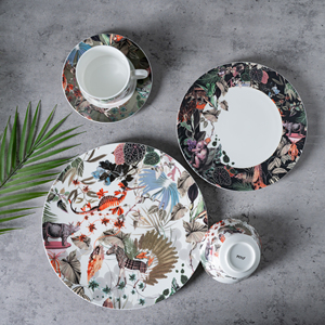 PITO Nouveau design d'assiettes à dîner en céramique <span class=keywords><strong>porcelaine</strong></span> d'os assiette en <span class=keywords><strong>porcelaine</strong></span> plat en céramique assiette <span class=keywords><strong>de</strong></span> <span class=keywords><strong>service</strong></span> - Product Image 2
