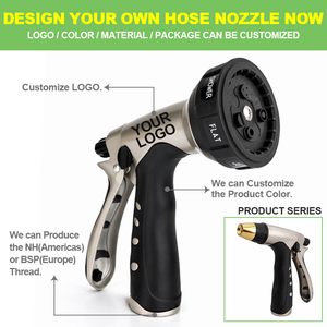 Boquilla de Manguera de Jardín de Aleación de Zinc de Alta Resistencia SUNSHINE - Pistola de Agua con Gatillo Trasero de 7 Patrones <span class=keywords><strong>para</strong></span> el Cuidado de Plantas y el Baño de Mascotas - Product Image 4