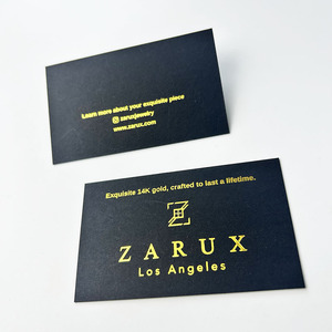 Formato su misura di lusso lamina d'oro timbratura biglietti <span class=keywords><strong>da</strong></span> <span class=keywords><strong>visita</strong></span> basso MOQ stampa Offset materiale di carta grazie biglietti in vendita - Product Image 1