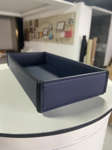 Leather <strong>Storage</strong> Basket /customized/ <strong>Storage</strong> <strong>Tray</strong> - Product Image 4
