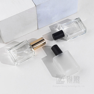 Venta Directa de Fábrica, Botella de Perfume Cuadrada Transparente de Lujo de 50ml 25ml, Envase Cosmético de Vidrio con Pulverizador - Product Image 6