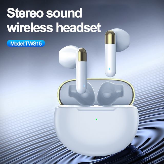 TWS for 5.0 In-Ear Earbuds Best Gaming Headset Noise Cancelling Sports Waterproof LED Low Latency Wireless Charging
