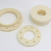 Bague carrée en nylon PA6 moulée directement en usine, usinage CNC, personnalisée, résistante à l'usure, pour machines industrielles de centrales électriques Neway