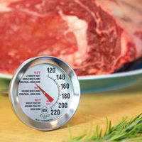 Thermomètre à viande SEB Accessories, cadran extra large de 2,5 pouces, température indiquée pour le bœuf, compatible four, certifié NSF