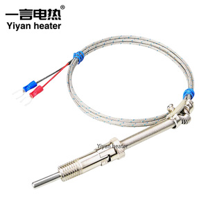 Sensor de Temperatura de Acero Inoxidable CA-WRNT-187, Termopar Tipo K con Sonda Roscada, Termopar de Alta Temperatura - Product Image 2