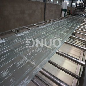 מכונת ייצור יריעות קירוי קלות טרפזואידיות מחומר פולימרי מחוזק בסיבי PRFV עם מנוע ומשאבה - Product Image 5