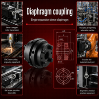 Accouplement à double disque certifié ISO 9001, direct usine, inspecté CMM, pour système d'entraînement de compresseur pétrolier/gazier, connexion moteur pas à pas