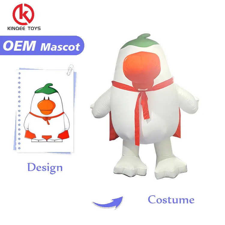Kinqee на заказ плюшевый талисман косплей одежда надувной пингвин 2 м/2,6 м пользовательских животных Птица ходьба талисман надувной костюм