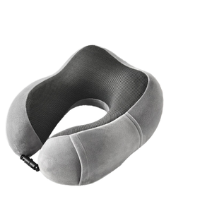 Oreiller de voyage cervical en mousse à mémoire de forme, léger et portable, en forme de U, avec housse lavable, pour avion, voiture, bureau - Product Image 1