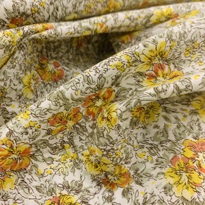 Tissu en coton 100% imprimé floral, doux au toucher, tissé, style lawn, KCP603SS, pour filles et garçons - Product Image 2