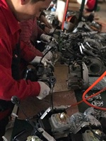 Moteur à refroidissement par air à démarrage électrique monocylindre 196cc pour moissonneuse à riz 168F 6.5hp moteur à essence polyvalent