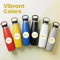 Botella de Agua Deportiva de Acero Inoxidable con Aislamiento al Vacío de Doble Pared, Libre de BPA, No Tóxica, a Prueba de Fugas, de Gran Capacidad, con Logotipo Personalizado
