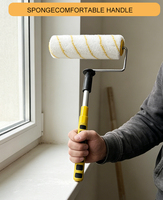 Oferta Especial: Rodillo de Pintura de 9 Pulgadas con Marco Tipo Jaula, Barra Telescópica Extensible, Mango de Esponja Suave, Herramientas de Pintura para Construcción, Venta al por Mayor OEM