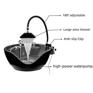 Leather Basin Special Water Circulation Head Therapy Waterfall Shampoo Chair Bed <b>Shower</b> Sprinkler Elbow Pipe <b>Portable</b> Mason - Product Image 4
