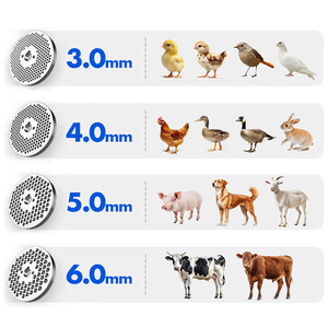 Nuevo equipo de procesamiento de alimentación de cría casera pequeña de 220V que hace pellets de maíz de paja <span class=keywords><strong>para</strong></span> pollo, pato, conejo, cerdo, oveja, ganado - Product Image 5
