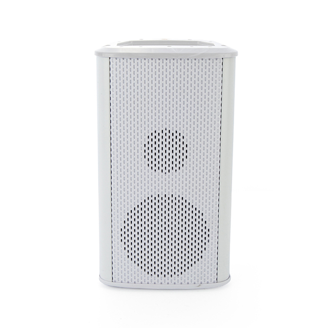 1220A 20W Two-way Audio Wired Commercial Audio Column Premium Plastic Cabinet 8 Outdoor Speaker for Plazas Factories Parking