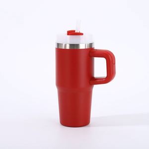 14oz Travel Tumbler Handle Car <b>Mug</b> Double Wall Insulated Stainless Steel Lid Straw Non-Slip Included - Product Image 5