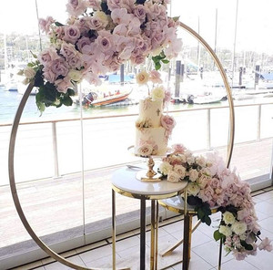Arco de Boda y Soporte <span class=keywords><strong>para</strong></span> Pastel de Quinceañera, Acero Inoxidable, Dorado y Plateado, 2 Metros de Altura, Diseño Duradero, Forma Personalizada - Product Image 3