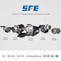 Prise industrielle étanche SFE CEE/IEC IP67 200A 250 400A AC 4 broches 5 broches 3P+N+E 380-415V 3 phases 6H à courant élevé