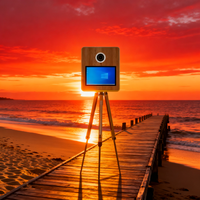 Photomaton à écran tactile capacitif de 15,6 pouces GT pour smartphones et appareils photo reflex numériques, idéal pour les mariages et les fêtes, livraison rapide