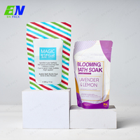 Sac d'emballage de sel de bain en plastique de finition mate d'impression personnalisée de pochette écologique avec la tirette refermable