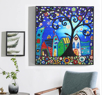 Nature morte 5D, impression de diamants en cristal, forme spéciale, style moderne, toile polyester, peinture 30x30cm, photo personnalisée