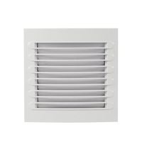 Ventilateur extracteur mural carré électrique 6 pouces en plastique à persiennes pour salle de bain et cuisine, vente chaude, OEM/ODM