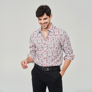 <span class=keywords><strong>Chemise</strong></span> imprimée pour <span class=keywords><strong>homme</strong></span>, style décontracté et tendance, coupe ajustée, idéale pour le travail – Meilleure vente - Product Image 4