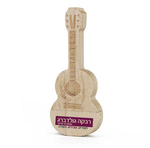 Jaster — clé USB de <span class=keywords><strong>guitare</strong></span> en bois, 32GB, 64GB, Instrument de musique, Logo personnalisé, cadeaux promotionnels - Product Image 1