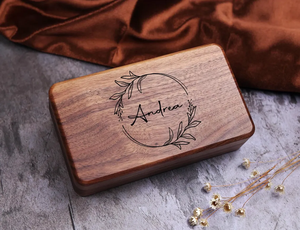 Scatola <span class=keywords><strong>Portagioie</strong></span> in <span class=keywords><strong>Legno</strong></span> per Donne, Custodia da Viaggio e Regalo per Damigelle, Elegante Scatola Portaoggetti in <span class=keywords><strong>Legno</strong></span> <span class=keywords><strong>di</strong></span> Noce, Regalo per Lei, Magazzino USA - Product Image 6