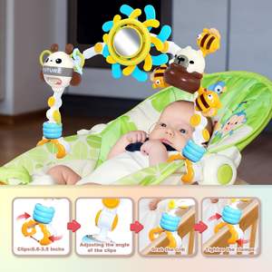 Mainan seluler tempat tidur bayi, mainan sensorik bayi, bel samping tempat tidur, mainan gantung untuk anak-anak - Product Image 2