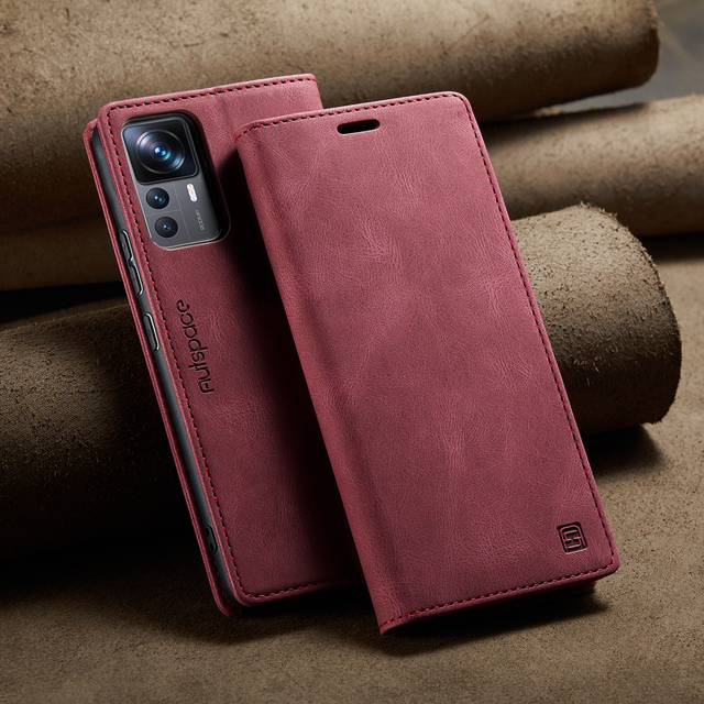 For Xiaomi Mi11 Mi12 Mi 11 12 Lite 11T 12T Pro 12X 11 Cover Original Autspace A01 Retro Leather Flip Shockproof Phone Case
