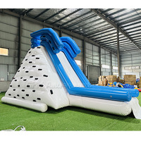 Glissade gonflable iceberg pour piscine, flotteurs gonflables pour lac, glissade gonflable, glissade iceberg pour escalade sur roche, utilisée en mer