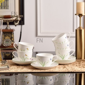 Factory Wholesale Eco-Friendly Asian Zen Ceramic Family Dinnerware <b>Set</b> Luxury Style Customized Coffee & <b>Tea</b> <b>Sets</b> - Product Image 2