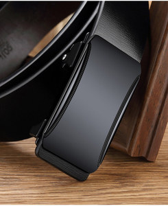 Ceinture en cuir véritable de qualité supérieure avec boucle automatique pour homme, ceinture de pantalon en cuir de vachette polyvalente et élégante, acceptant la personnalisation - Product Image 1