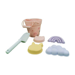 Ispirare espressione artistica spiaggia giocattoli di sabbia di alta qualità in Silicone Souvenir per le vacanze in Silicone per alimenti di alta qualità secchio da spiaggia - Product Image 1