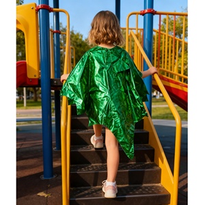Ensemble cape dorée brillante et jupe en tulle rose pour enfants MS, costume de fée pour spectacle de déguisement - Product Image 2