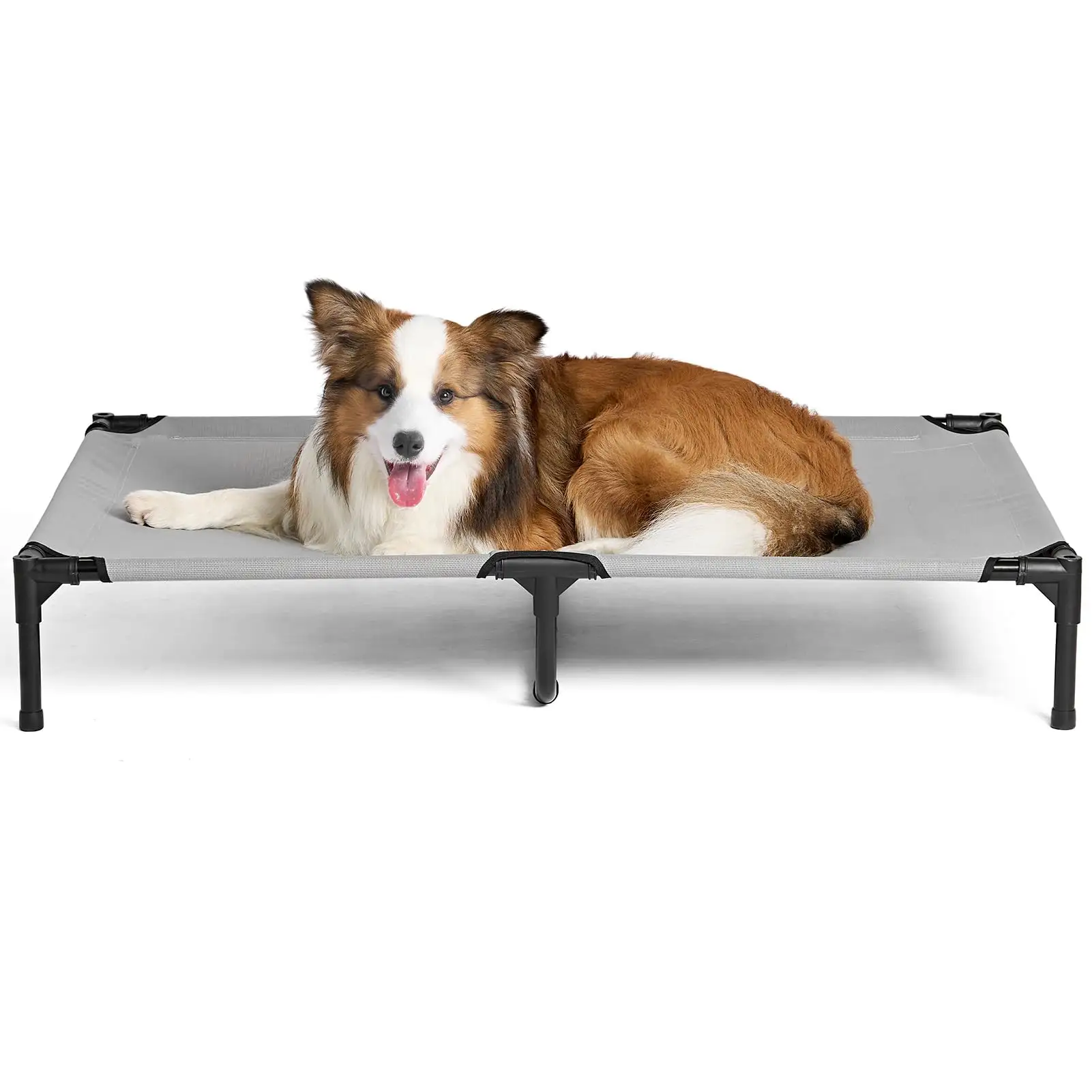 Cama portátil para mascotas con pies antideslizantes, cama para perros para acampar en interiores y exteriores, cama elevada de viaje resistente para perros