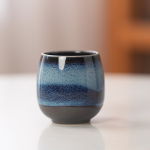 Juego de 4 Tazas de Café de Cerámica con Forma de Huevo Pine Pavilion, 80 ml, Mini Tazas de Té con Esmalte Degradado para Cafetería, Bar, Restaurante - Product Image 2