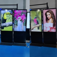 Écrans publicitaires numériques LCD couleur pleine, totem tactile vertical d'intérieur, kiosque Android PC, 43, 49, 55, 65, 75 pouces
