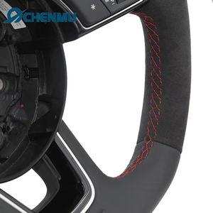 Volante Deportivo de Cuero Nuevo de Alta Calidad de Fábrica para <span class=keywords><strong>Audi</strong></span> A4 B9 <span class=keywords><strong>RS3</strong></span> <span class=keywords><strong>A5</strong></span> S6 Q3 Q8 - Product Image 4
