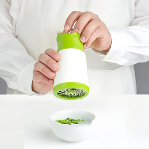 Wholesale ABS Material Plastic Herb & Spice <b>Mill</b> with Glass Lid Essential Tool for Seasoning Salt Pepper Garlic Cilantro - Product Image 4