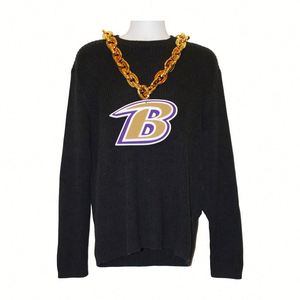 สร้อยคอแฟนฟุตบอลแบบโซ่โฟม 3 มิติ แบบกำหนดเอง ของตกแต่งผนังโฟมชิคาโกแบร์ส โลโก้โฟมแฟนพร้อมไฟ LED วอชิงตัน คอมมานเดอร์ - Product Image 1