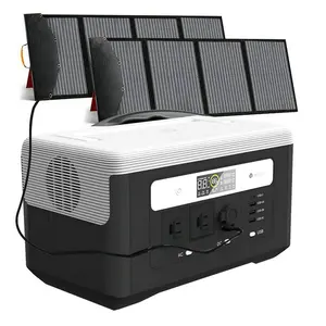 Solargenerator 600w 700w 1200w 2200W Außen strom bank Tragbares Solar kraftwerk Lifepo4 Batterie Tragbares Kraftwerk